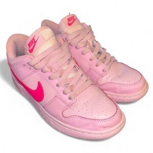 Nike Dunk Low Triple Pink Kids Size 3Y